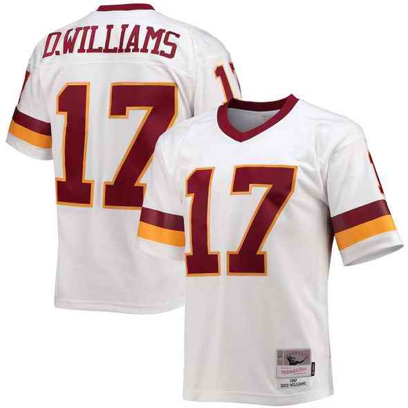 Men's Washington Redskins #17 Doug Williams White Stitched Football Jersey